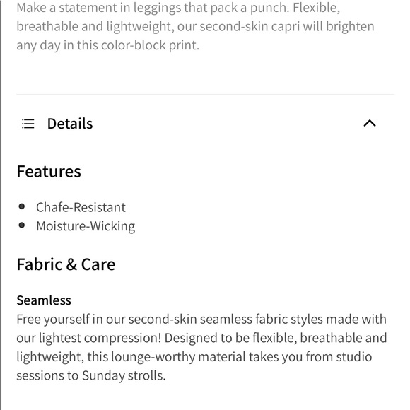 Fabletics high waisted seamless color lock Capri leggings - Picture 5 of 5